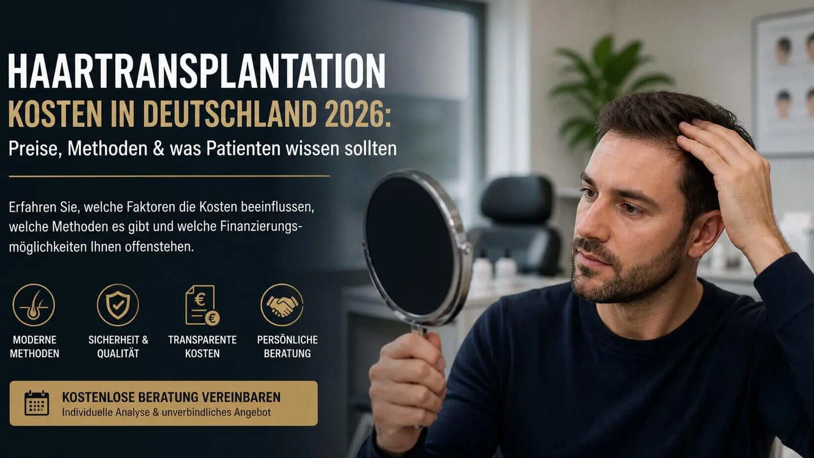 Haartransplantation Kosten in Deutschland 2026: Preise, Methoden und worauf Patienten achten sollten